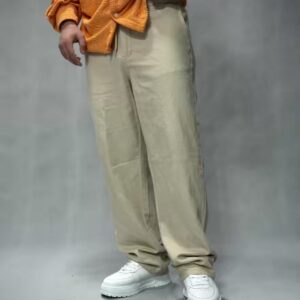 شلوار لینن نیم بگ بهاری در 3 رنگ-00240